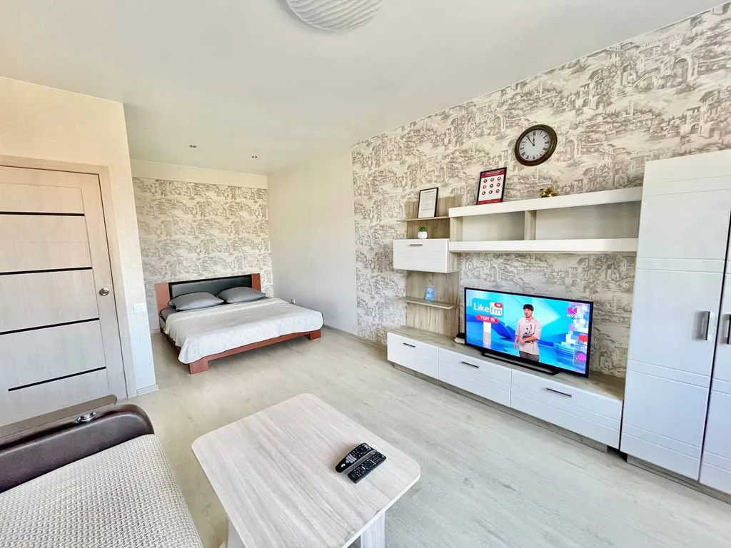 Большая однокомнатная квартира в доме с закрытой территорией