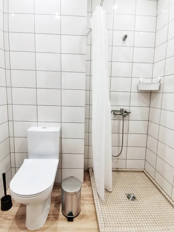 Небольшая студия Черника с ванной комнатой