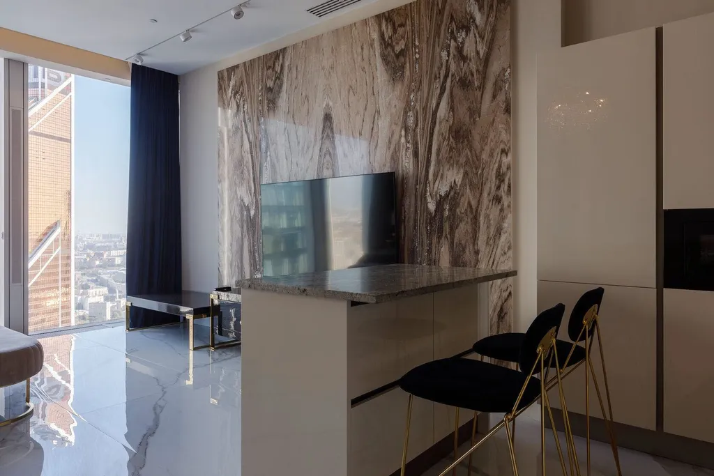 Красивая студия с видом на Москва-Сити