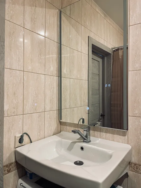 Квартира Уютная большая квартира-студия с ванной и балконом — Сапроново