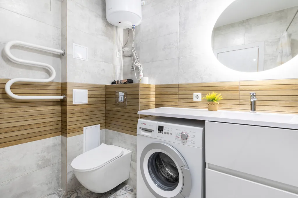 Студия с дизайнерским ремонтом