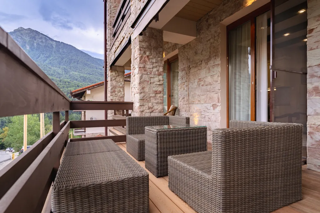 Семейные апартаменты с видом на горы