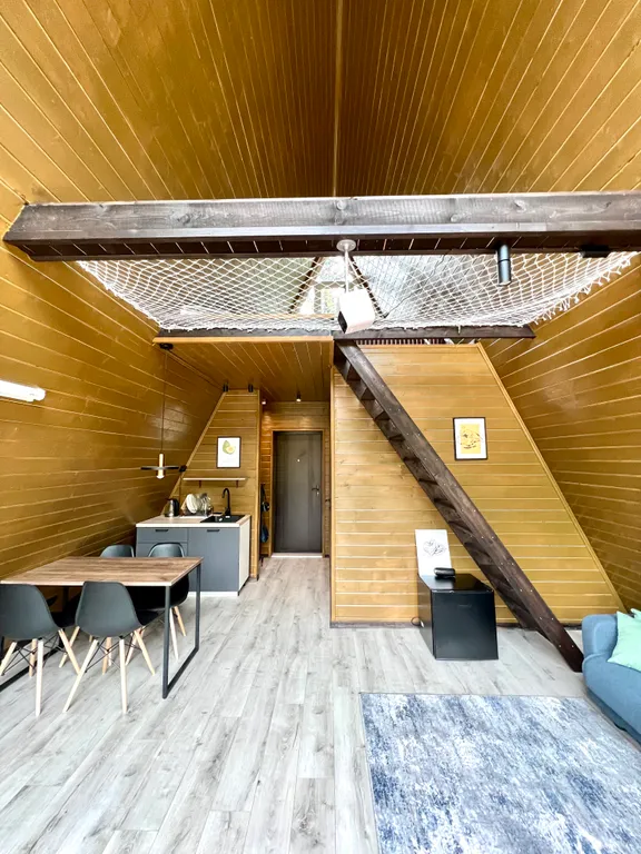 Уютный романтический домик А-фрейм