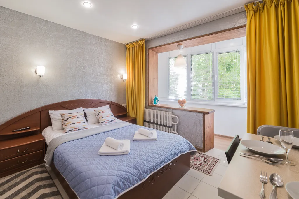 Уютная студия рядом с аквапарком Ривьера