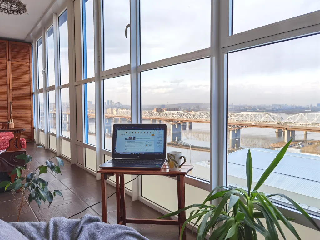 Апартаменты с панорамным видом на могучий Енисей