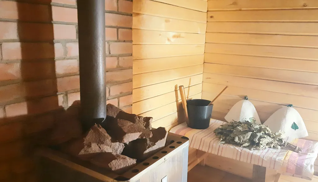 Дом-баня на берегу озера