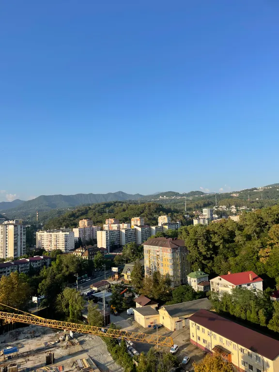 Уютная студия с видом на горы