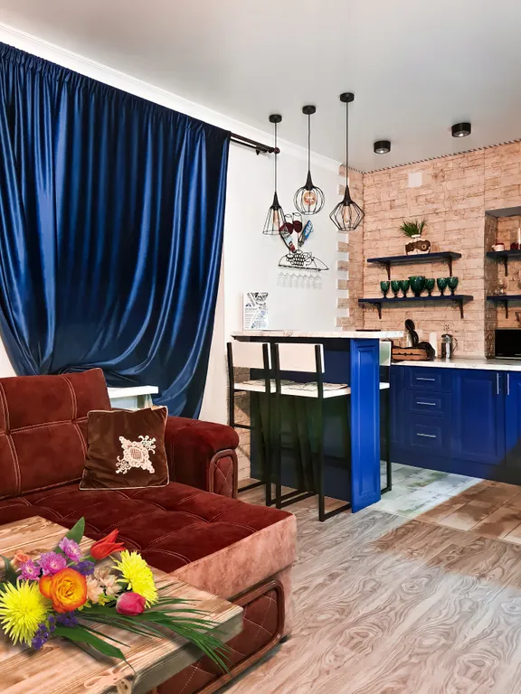 Апартаменты SkiDombay у ручья с видом на горы