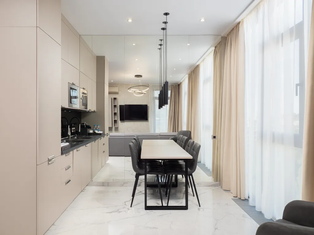 Апартаменты с красивым панорамным видом на Дендрарий и море