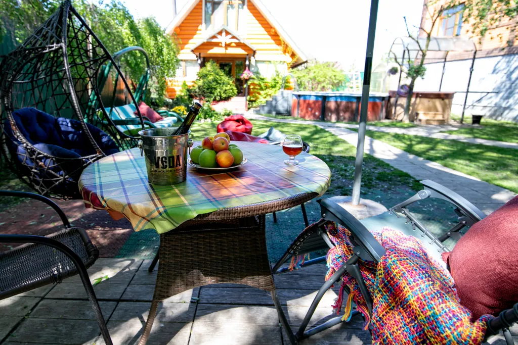 Шале дровяная баня и чан в подарок