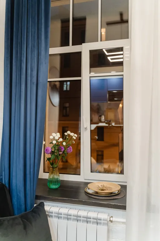 Квартира Квартира Новая студия с видом на реку Фонтанку и всем необходимым для комфорта! — Санкт-Петербург