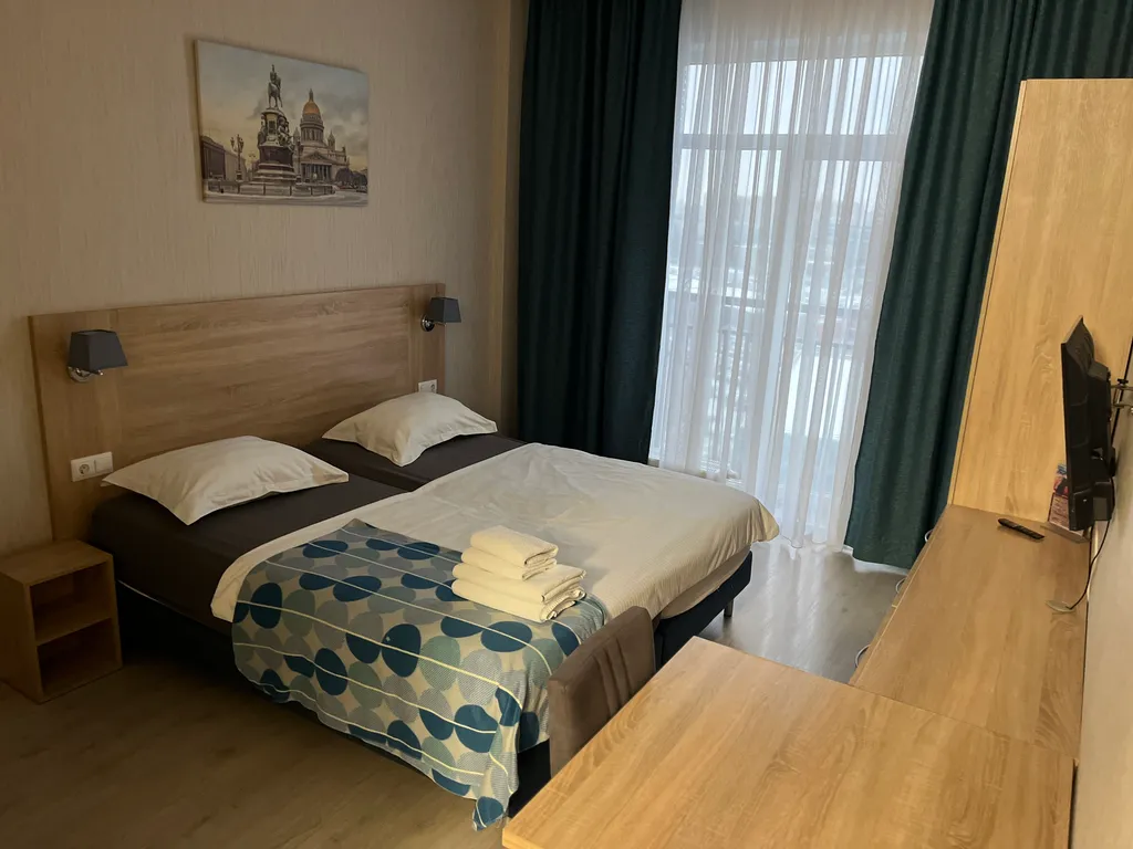 Квартира Квартира Уютная студия с панорамным остеклением — Санкт-Петербург