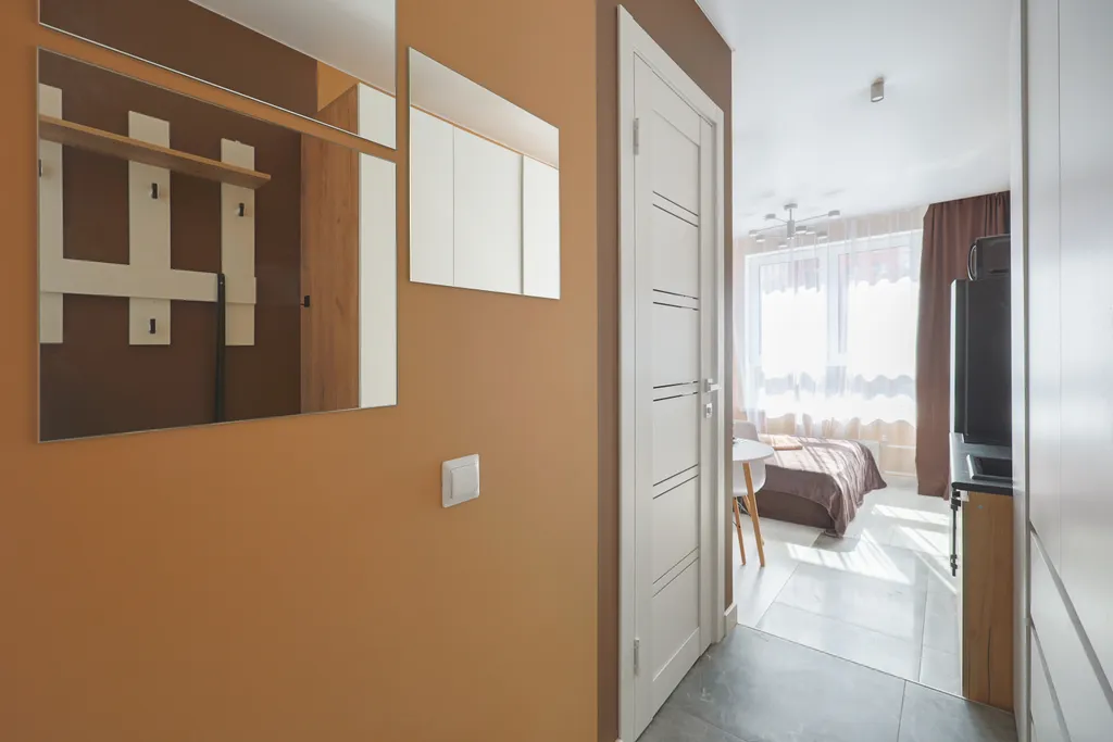 Светлая студия в ЖК Самолет