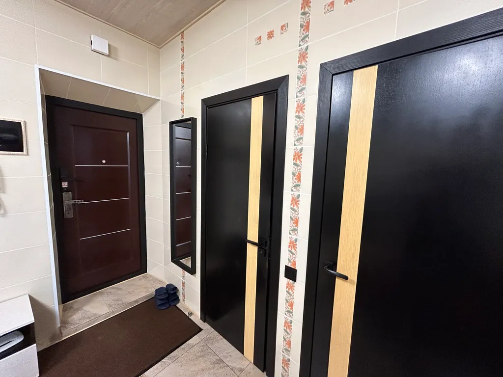 Студия с красивым видом на центр города