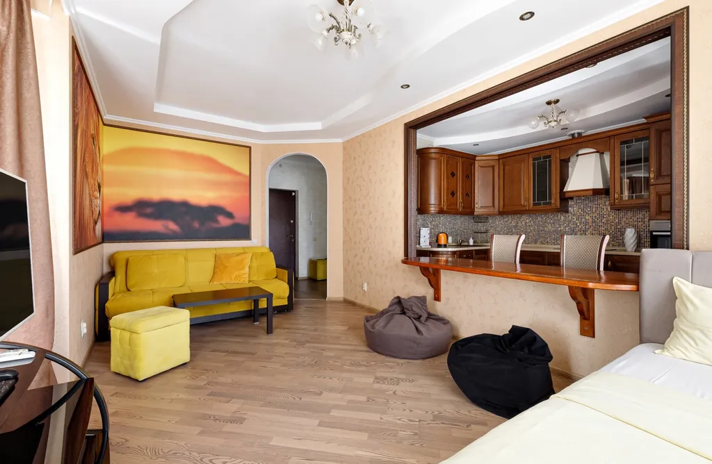 Квартира Уютная квартира-гнёздышко в жк «большой», lounge-зона, smart-tv — Краснодар