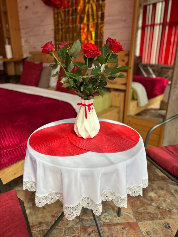 Студия с панорамными окнами и видом на горы