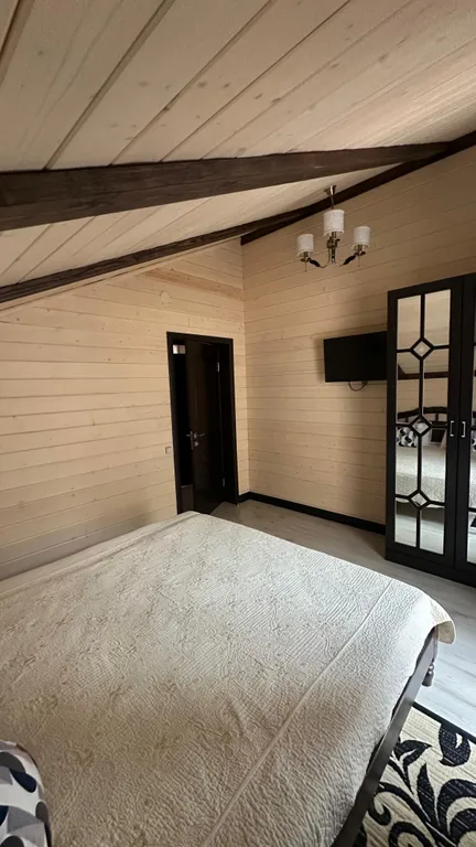 Шале с видом на горы и реку Moon House Arkhyz