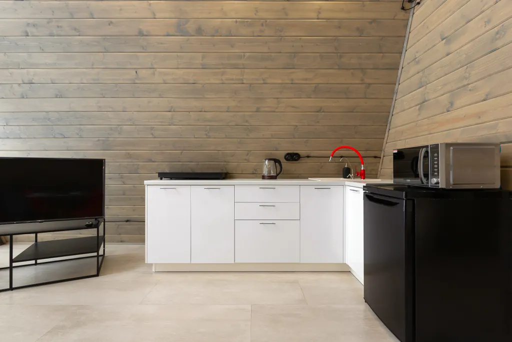 Домик A-Frame с купелью и баней 100 м2