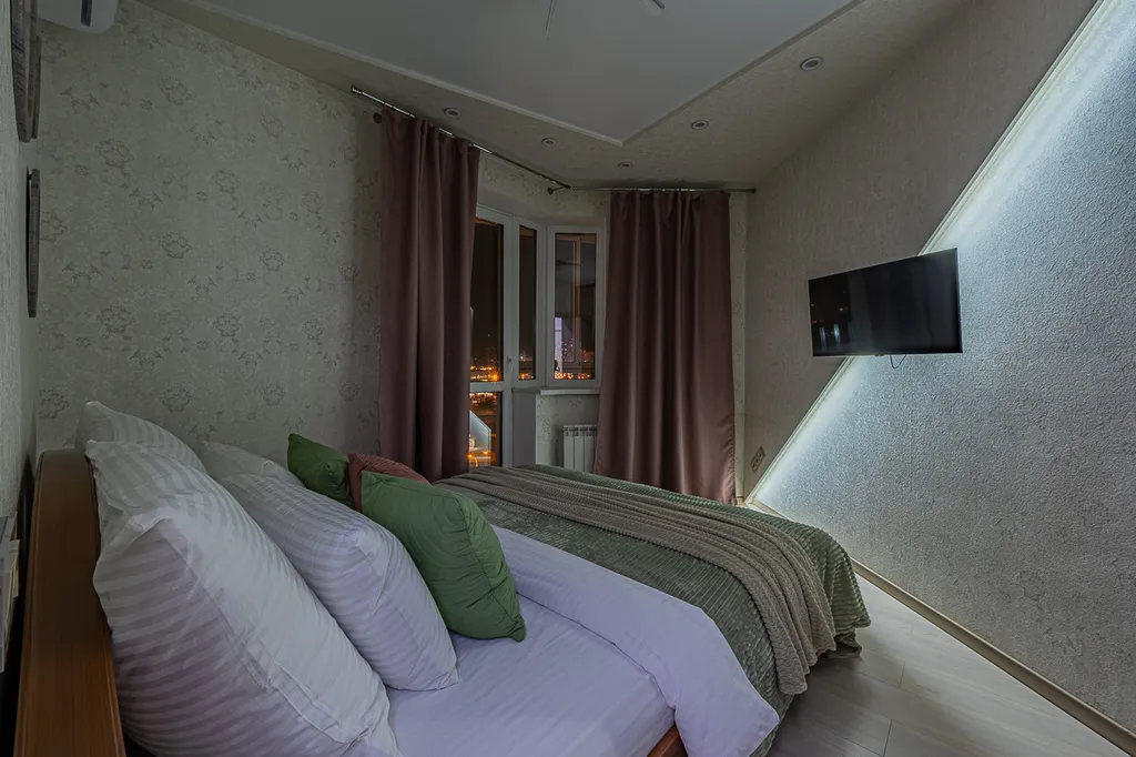 Премиум апартаменты с джакузи и сауной, большая панорамная лоджия