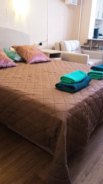 Уютная студия с видом на гору Железную и каскадную лестницу