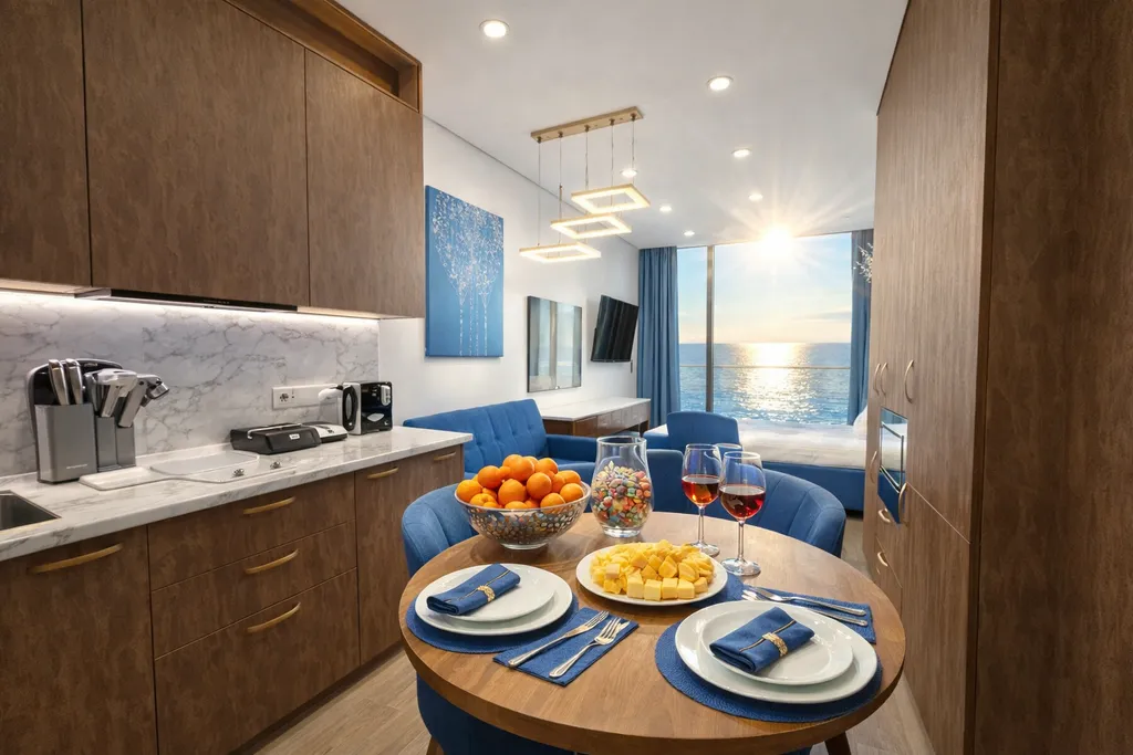 Дизайнерская студия ls-lux-fly blue light лучший вид на море