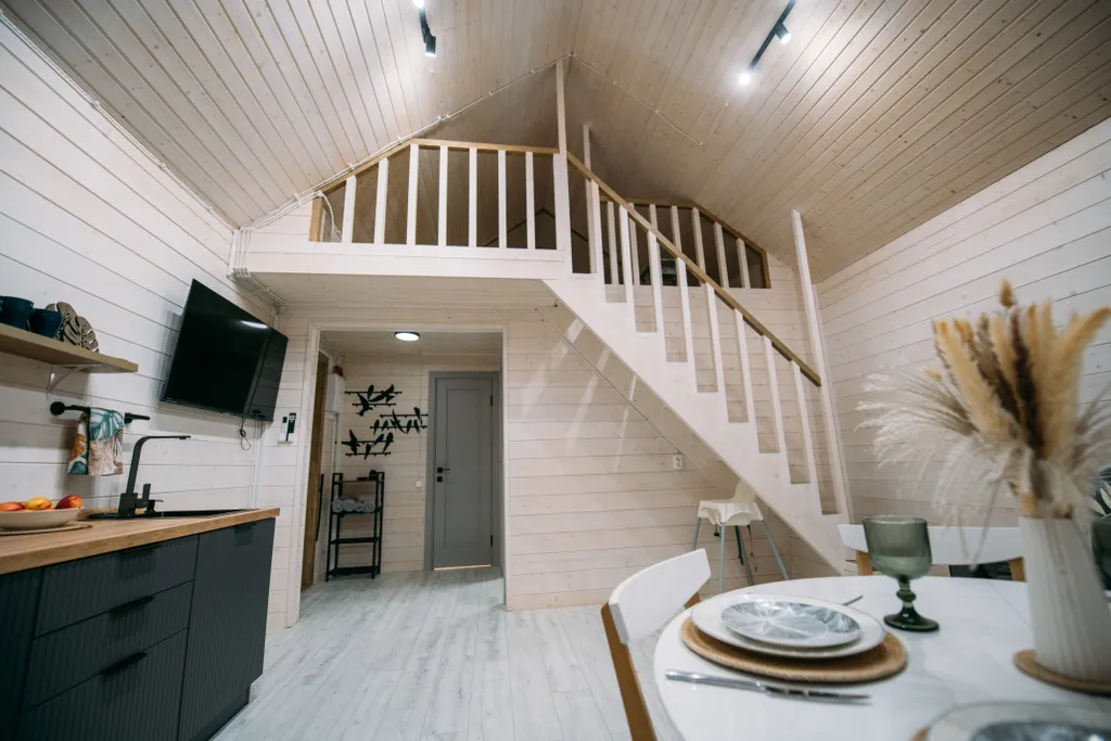 Домик у леса с банным чаном и баней