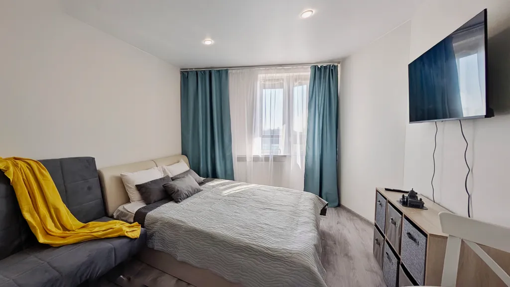 Квартира Солнечная студия во всеволожске, панорамный вид, smart tv — аренда посуточно в Всеволожск