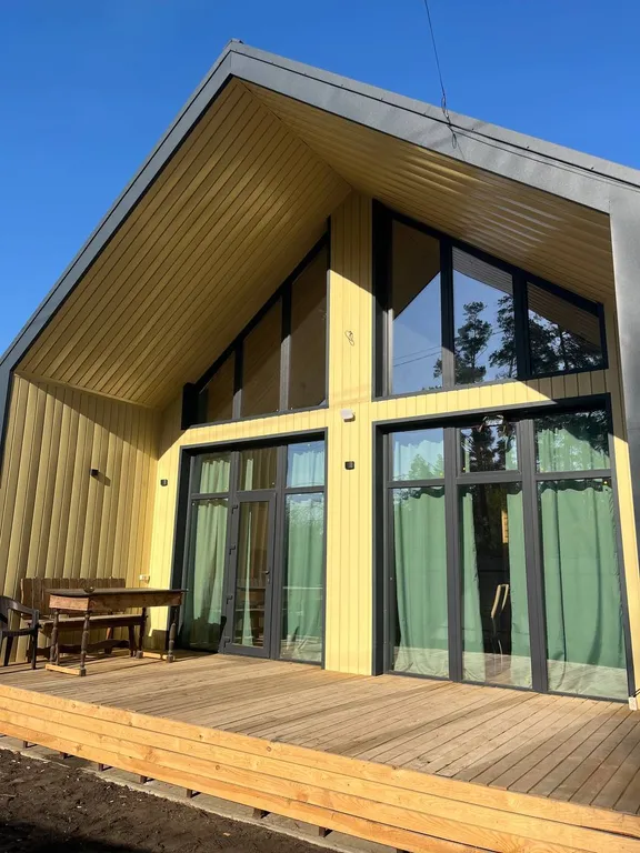 Дом Барнхаус Тихая сосна с баней и бассейном