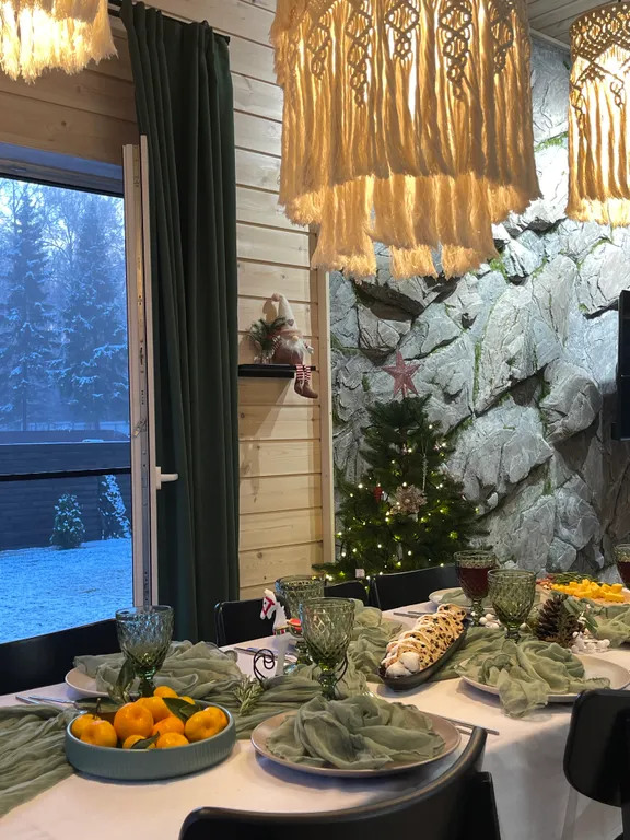 Отдых в доме в лесу с чаном и бассейном