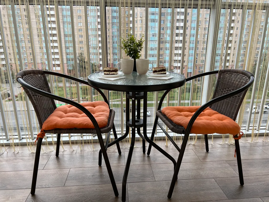 Уютная студия с панорамным балконом рядом с ТРЦ Мега и Шереметьево