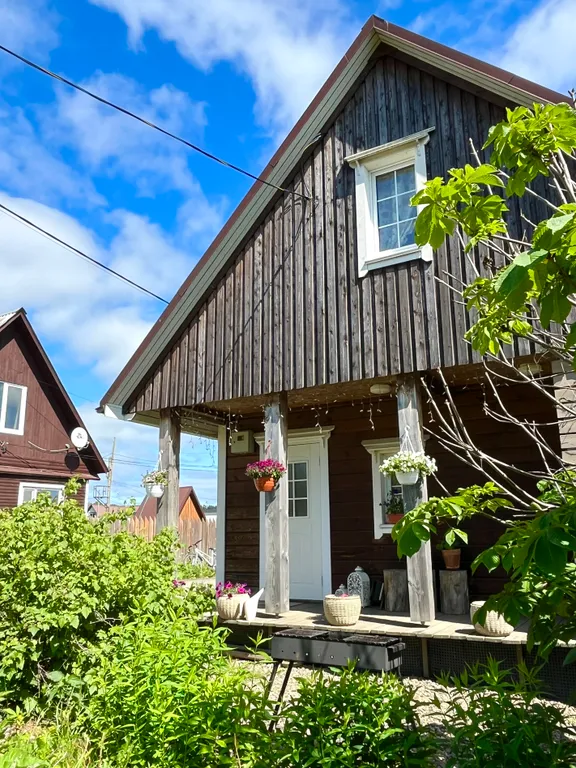 Благоустроенный дом у реки