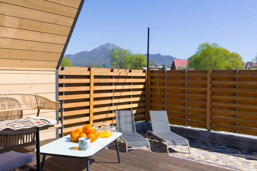 Aframe_kmv дом с джакузи желаемой температуры