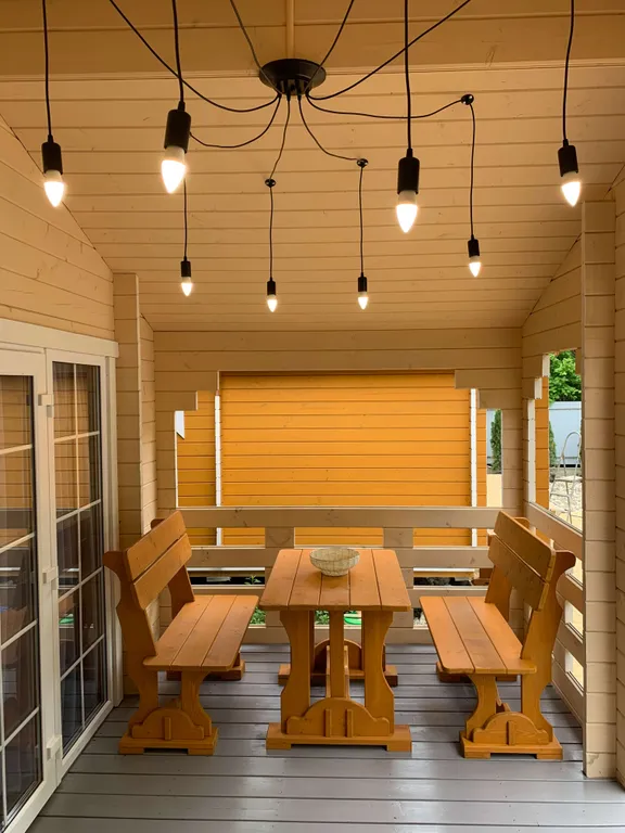 Дом с русской баней, банным чаном, бассейном