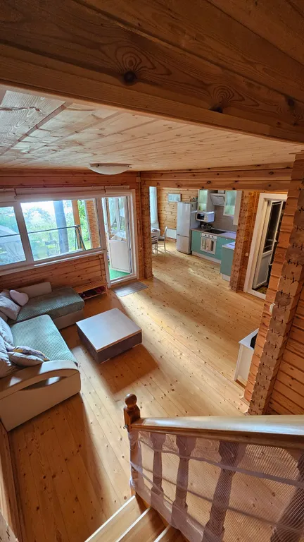 Семейный дом на берегу реки Волга с шикарными видом и пляжем