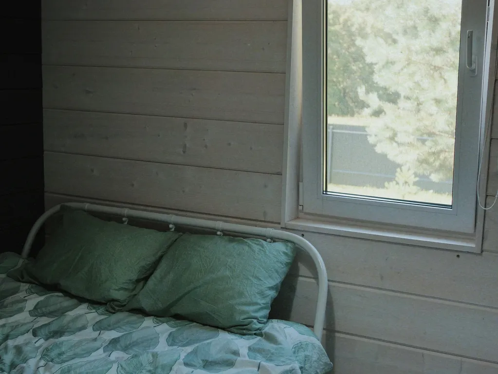 Современный уютный дом с видом на лес