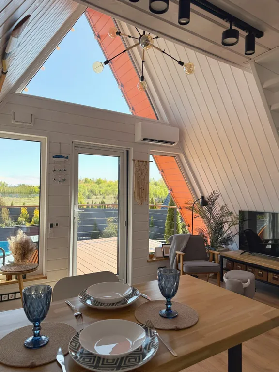 Стильный A-frame дом возле Балтийского побережья