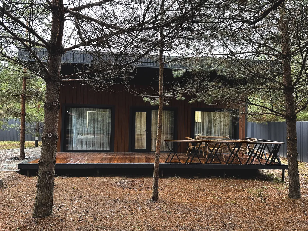 Коттедж Уютный гостевой дом с баней на дровах в сосновом лесу — Павловский Посад