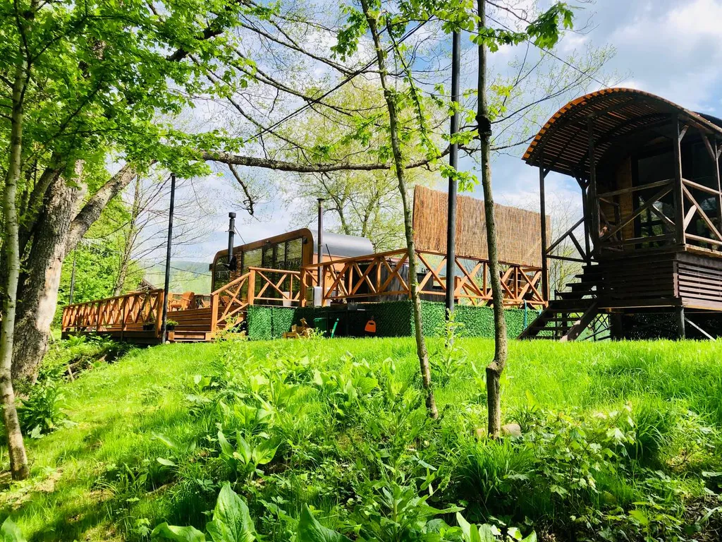 Квартира Квартира Дом у реки с видом на горы с баней и купелью — Горячий Ключ