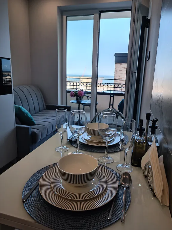 Апартамент BaltMarine с видом на море в доме на пляже