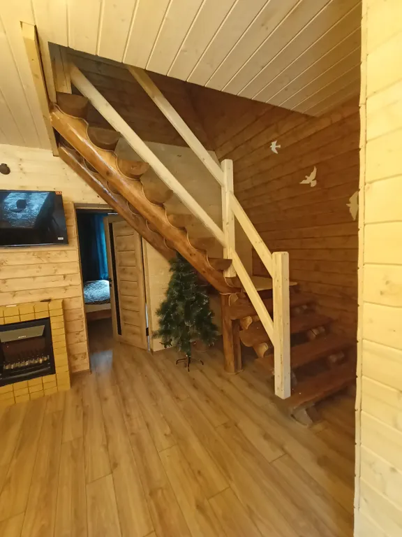 Домик в стиле А-frame шалаш