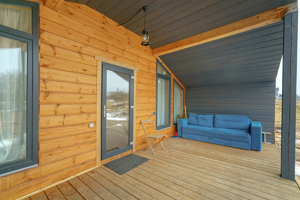 Новый гостевой дом на озере, Загорье дача