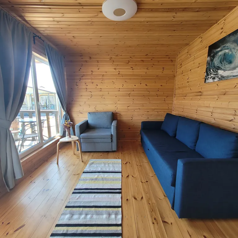 Эко домик с кухней и верандой