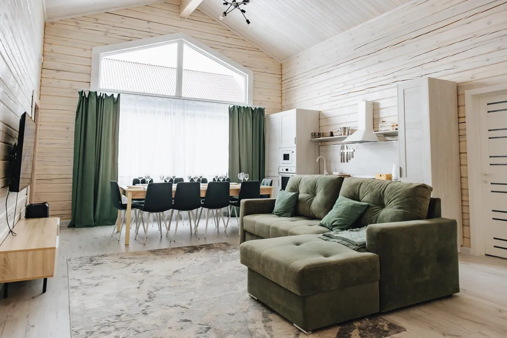 Коттедж на большую компанию близко от подъемника