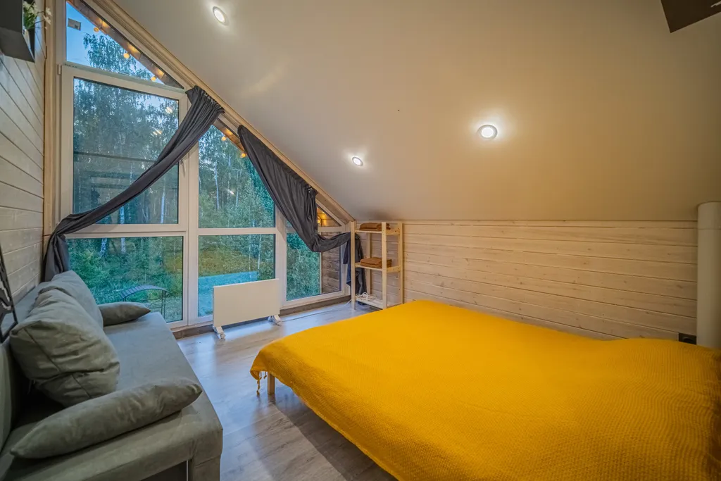 Уютный барн хаус с большими панорамными окнами Барн 4