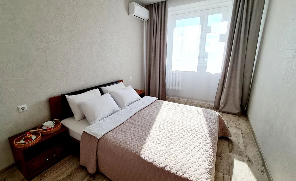 Уютная двушка с закрытым двором около аквапарка