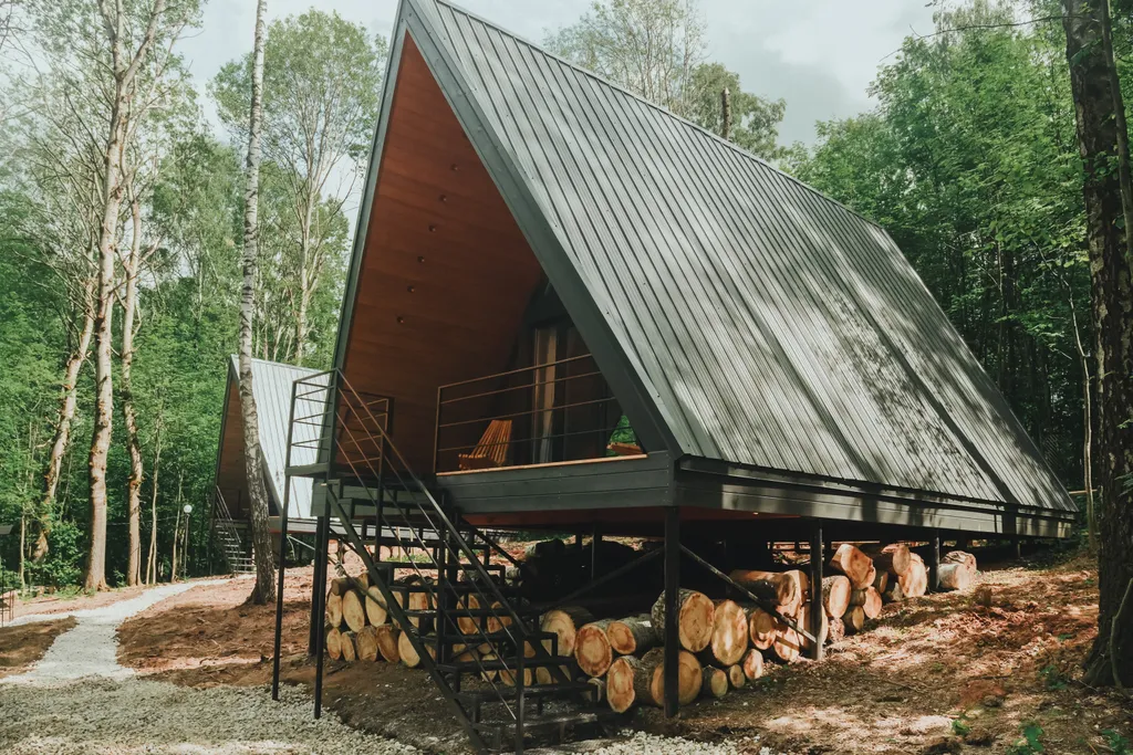 Коттедж A-Frame — аренда посуточно в Заокский