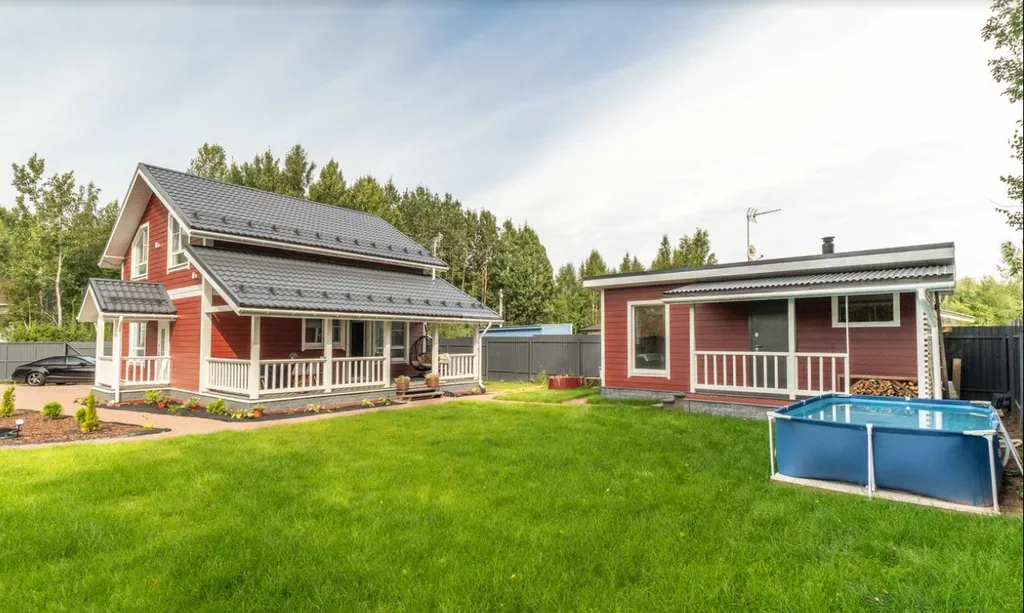 Большой семейный коттедж с русской баней