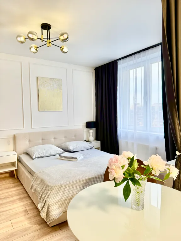 1-комнатная квартира с камином и двумя санузлами