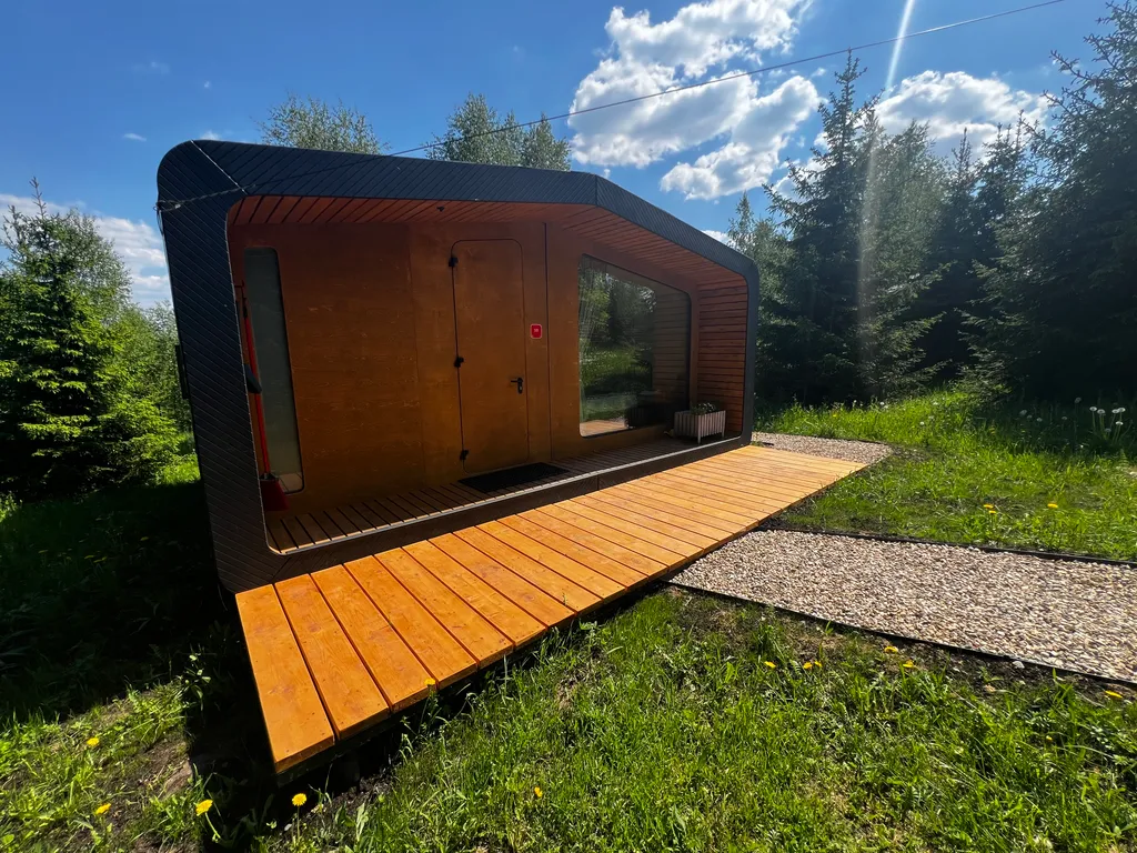 Коттедж Дизайнерский коттедж Бари с уличной купелью Фурако возле леса — Истра