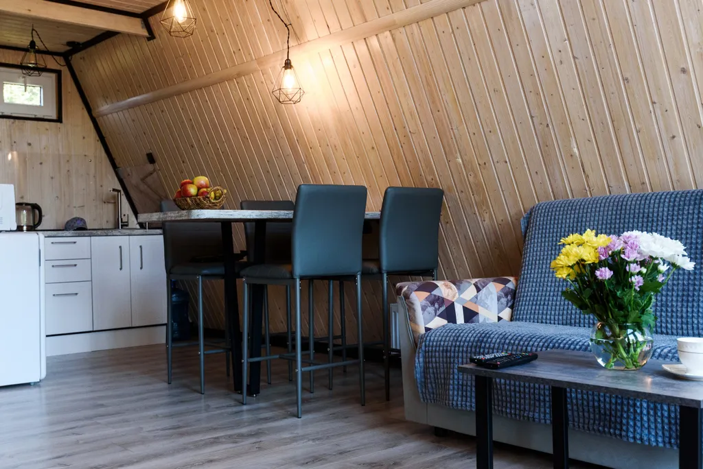 А-фрейм с видом на горы